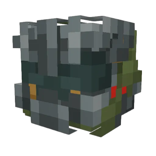 mikeenderguy Minecraft avatar head, 3D render