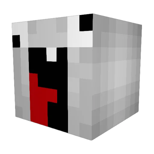 mikehuynh Minecraft avatar head, 3D render