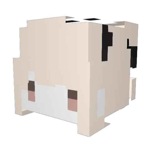 mikeknows Minecraft avatar head, 3D render