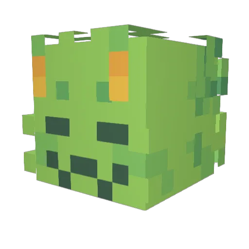 mikeloka Minecraft avatar head, 3D render