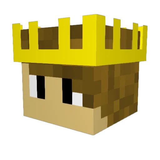 mikelolol Minecraft avatar head, 3D render