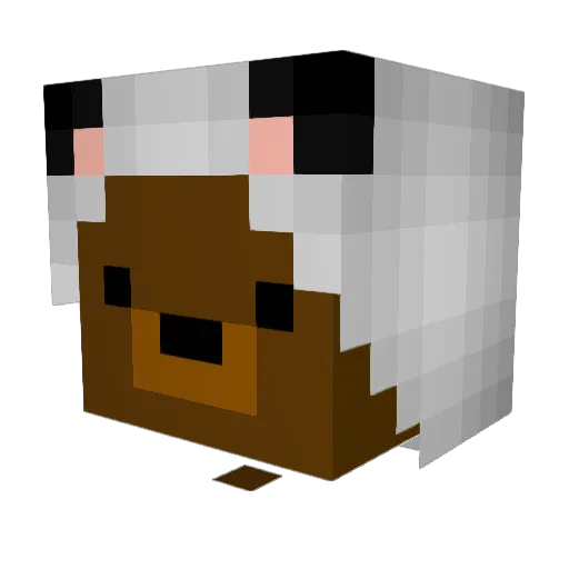 mikem08 Minecraft avatar head, 3D render