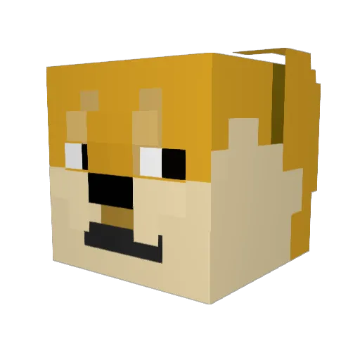 mikemike04 Minecraft avatar head, 3D render