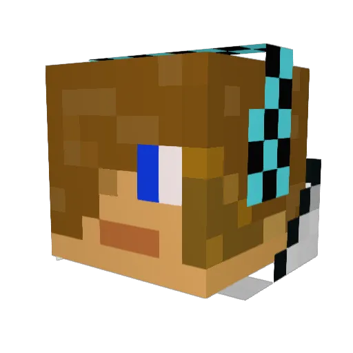 mikemike750 Minecraft avatar head, 3D render