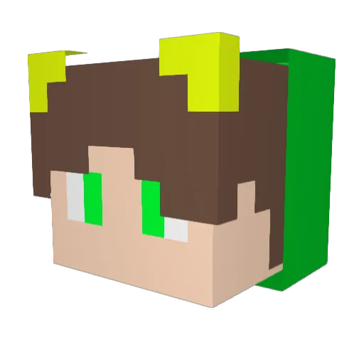 mikemike787 Minecraft avatar head, 3D render
