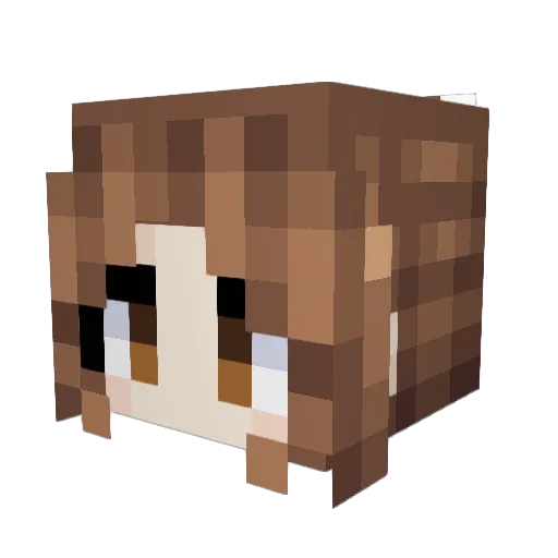 mikeneko008 Minecraft avatar head, 3D render