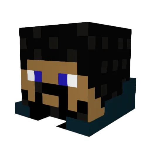 mikenike36 Minecraft avatar head, 3D render