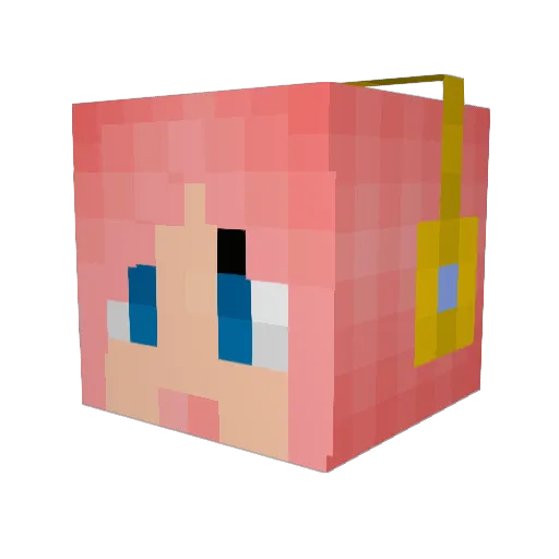 mikennike Minecraft avatar head, 3D render