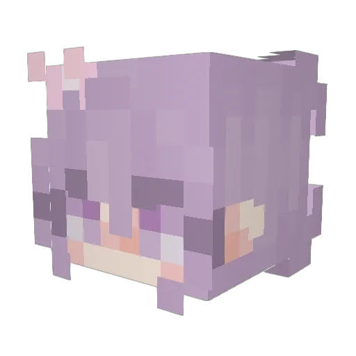 mikeo1 Minecraft avatar head, 3D render
