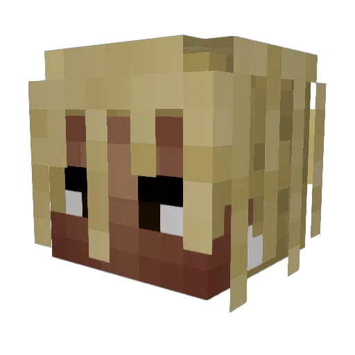 mikeokslong67 Minecraft avatar head, 3D render