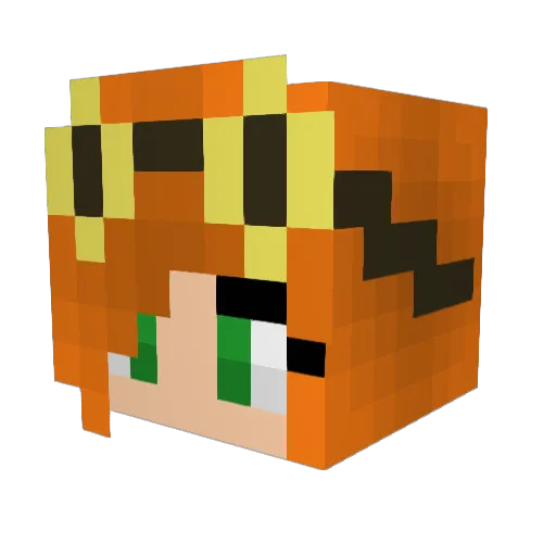 mikerules111 Minecraft avatar head, 3D render