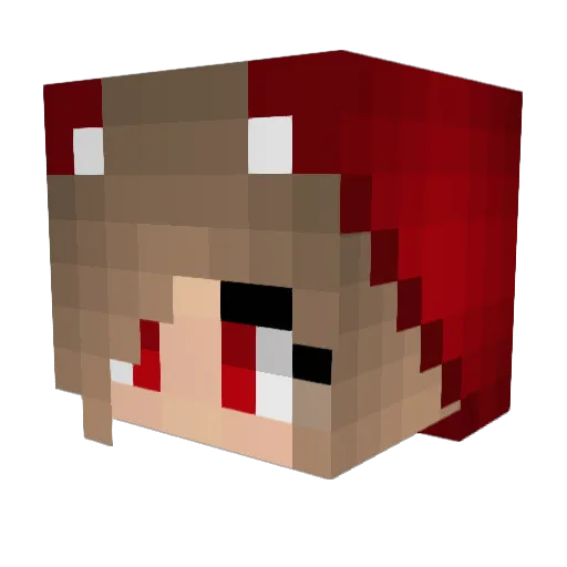 mikesch8 Minecraft avatar head, 3D render