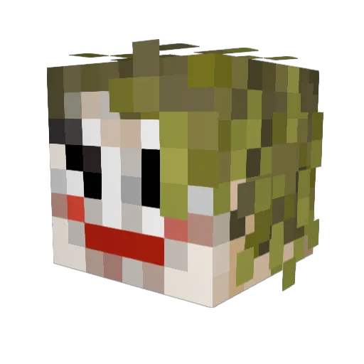mikeseixas Minecraft avatar head, 3D render