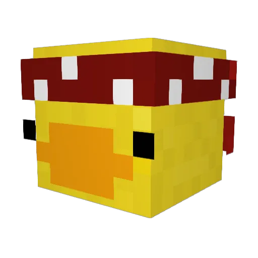 mikewerf Minecraft avatar head, 3D render