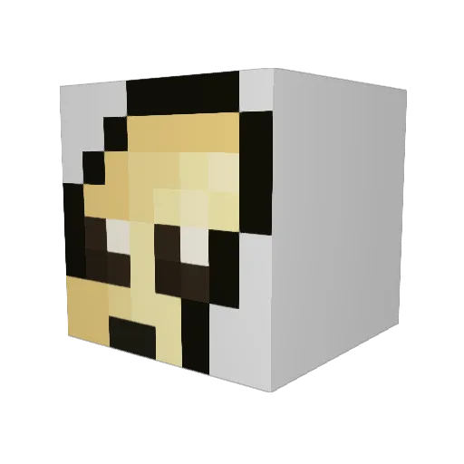 mikewol Minecraft avatar head, 3D render