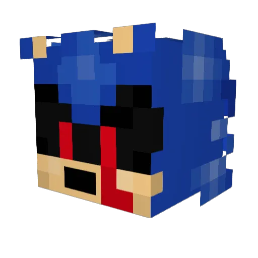 mikexeo Minecraft avatar head, 3D render