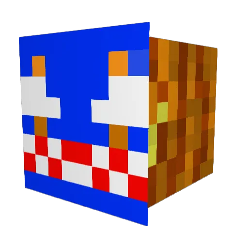 mikey2008 Minecraft avatar head, 3D render