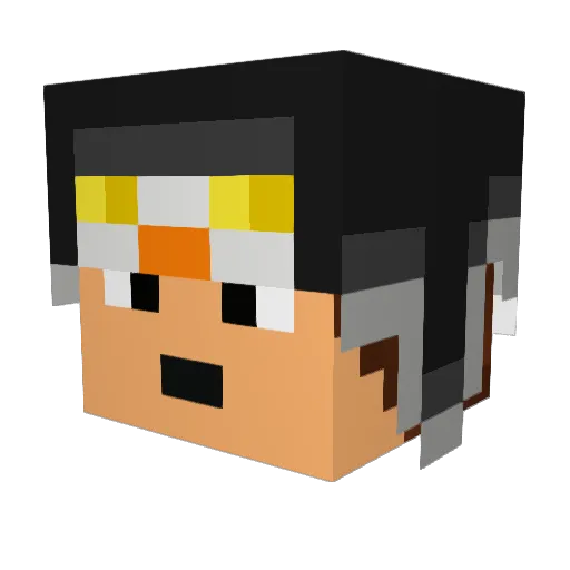 mikey_runner Minecraft avatar head, 3D render