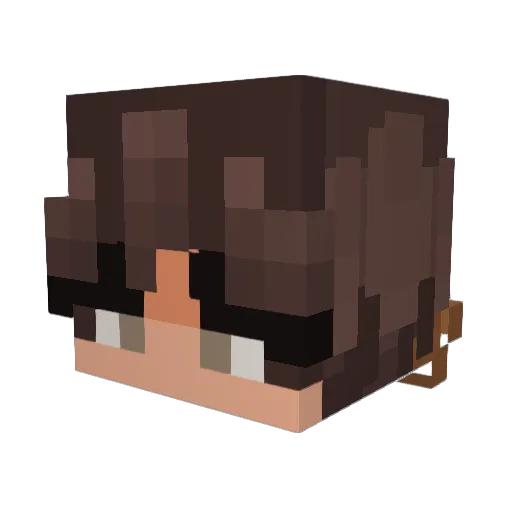 mikey_xx Minecraft avatar head, 3D render