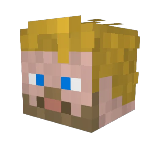 mikeycomicsinc Minecraft avatar head, 3D render