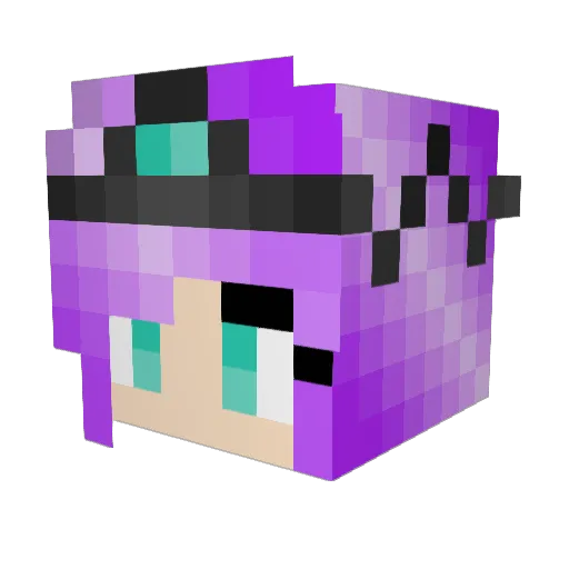 mikeyjd Minecraft avatar head, 3D render