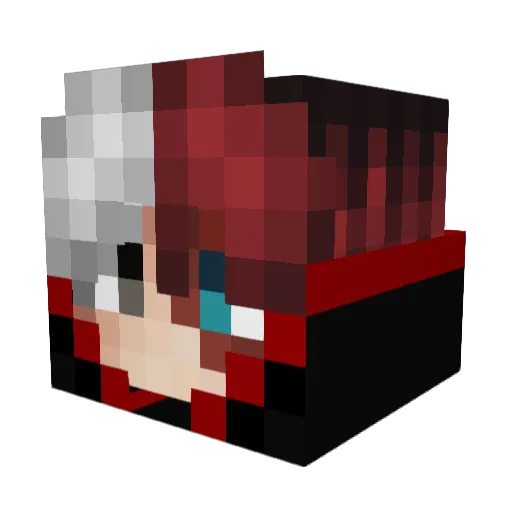 mikeykermit Minecraft avatar head, 3D render