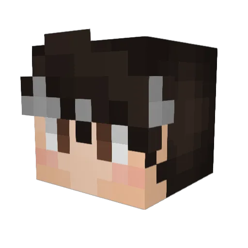 mikeyninjas Minecraft avatar head, 3D render