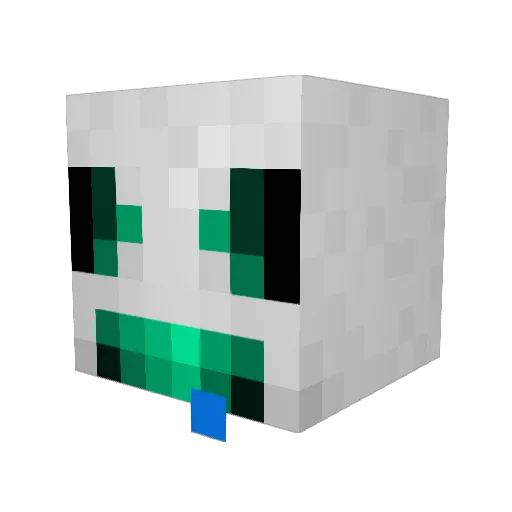 mikeysonic Minecraft avatar head, 3D render