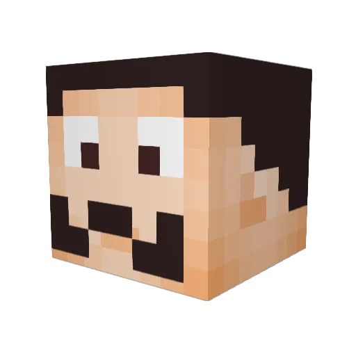 mikeywags1 Minecraft avatar head, 3D render