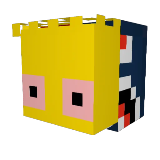 mikezeke22 Minecraft avatar head, 3D render