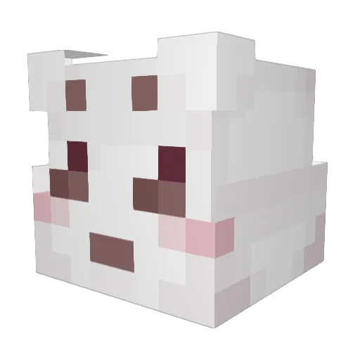 mikezter Minecraft avatar head, 3D render