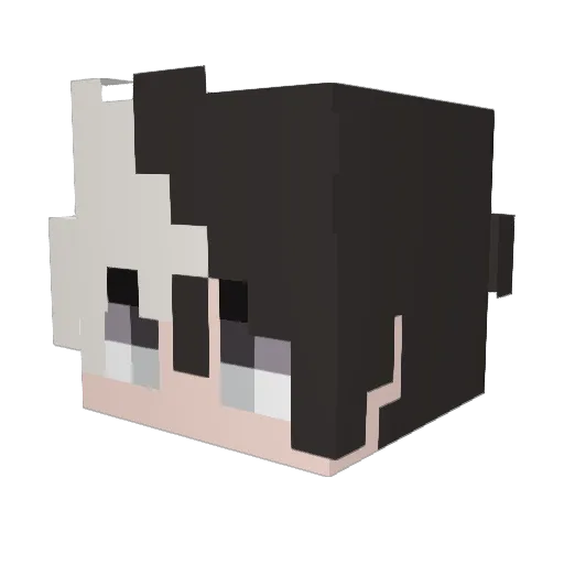 mikhailgames2024 Minecraft avatar head, 3D render