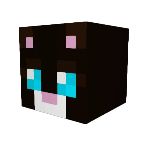 mikhonator Minecraft avatar head, 3D render