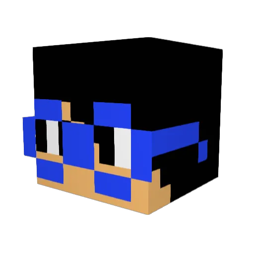 miki1106 Minecraft avatar head, 3D render