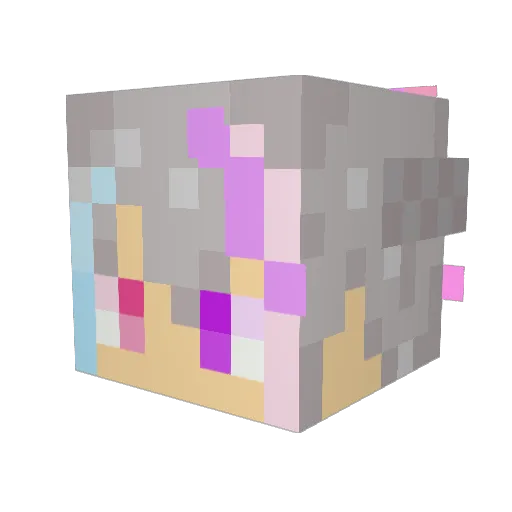 miki820 Minecraft avatar head, 3D render