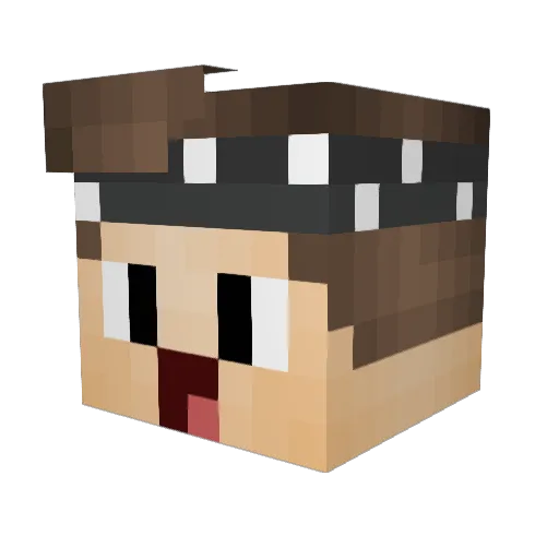 miki_20102 Minecraft avatar head, 3D render