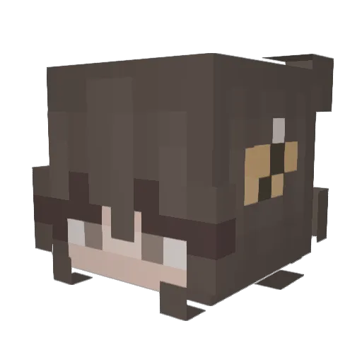 mikikoyki Minecraft avatar head, 3D render