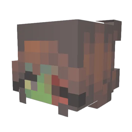 mikina3 Minecraft avatar head, 3D render