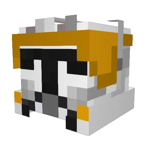 mikisimon Minecraft avatar head, 3D render