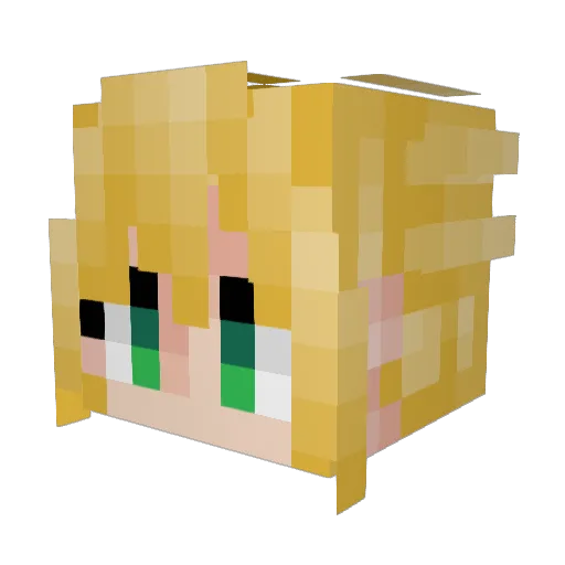 mikiyan141 Minecraft avatar head, 3D render