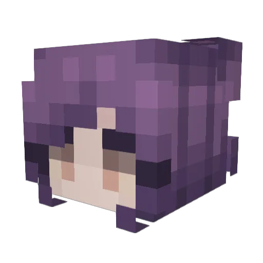 mikiyokun Minecraft avatar head, 3D render