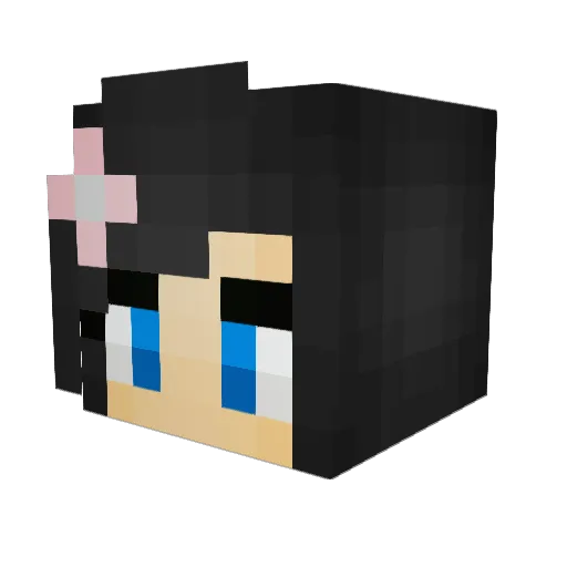 mikk657b Minecraft avatar head, 3D render