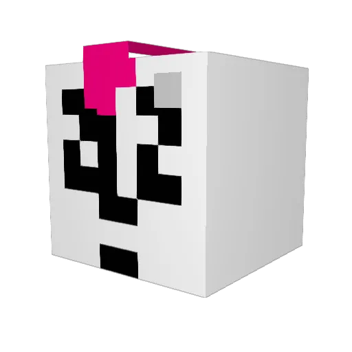 mikkakk Minecraft avatar head, 3D render