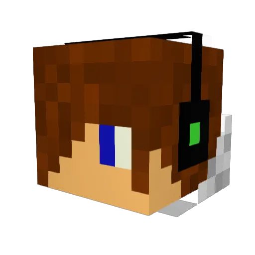 mikkel1012 Minecraft avatar head, 3D render