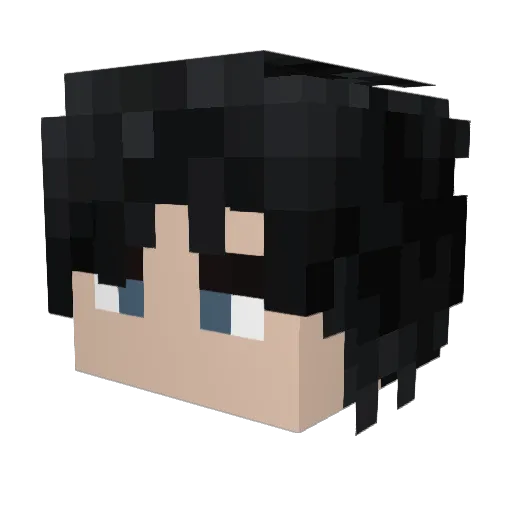 mikkelLeander01 Minecraft avatar head, 3D render
