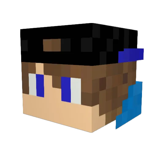 mikkelhj1 Minecraft avatar head, 3D render