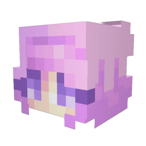 mikkelrosengaard Minecraft avatar head, 3D render