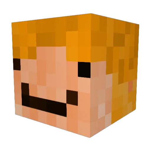 mikki24 Minecraft avatar head, 3D render