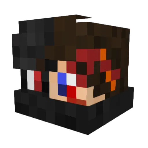 mikki45 Minecraft avatar head, 3D render