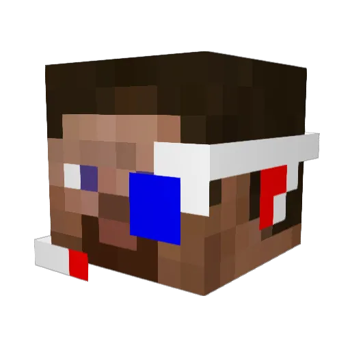 mikklew Minecraft avatar head, 3D render